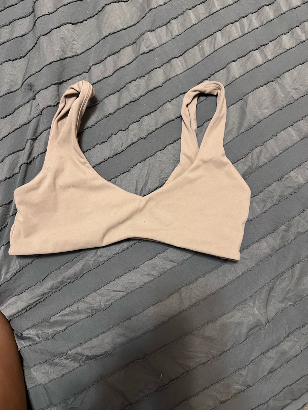 Neutral Beige sports bra